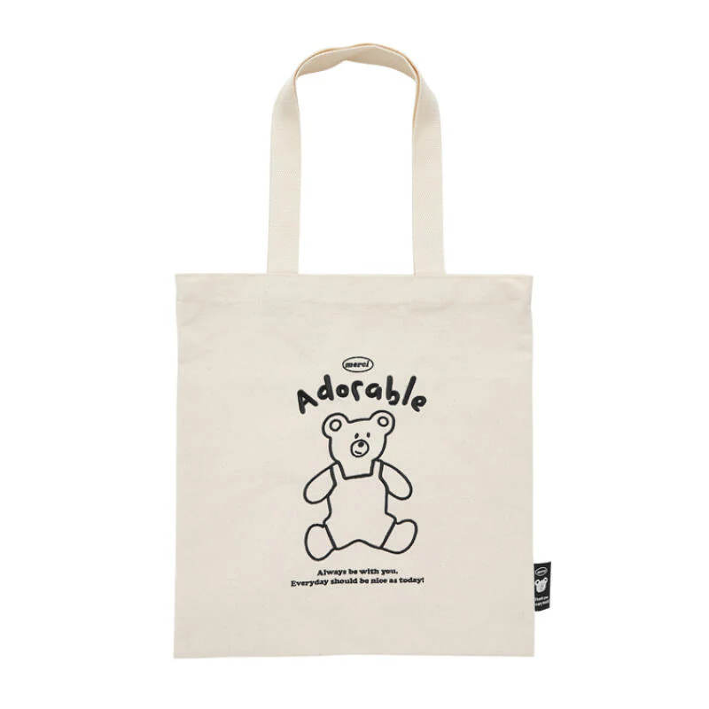 ECO BAG WHITE BEAR