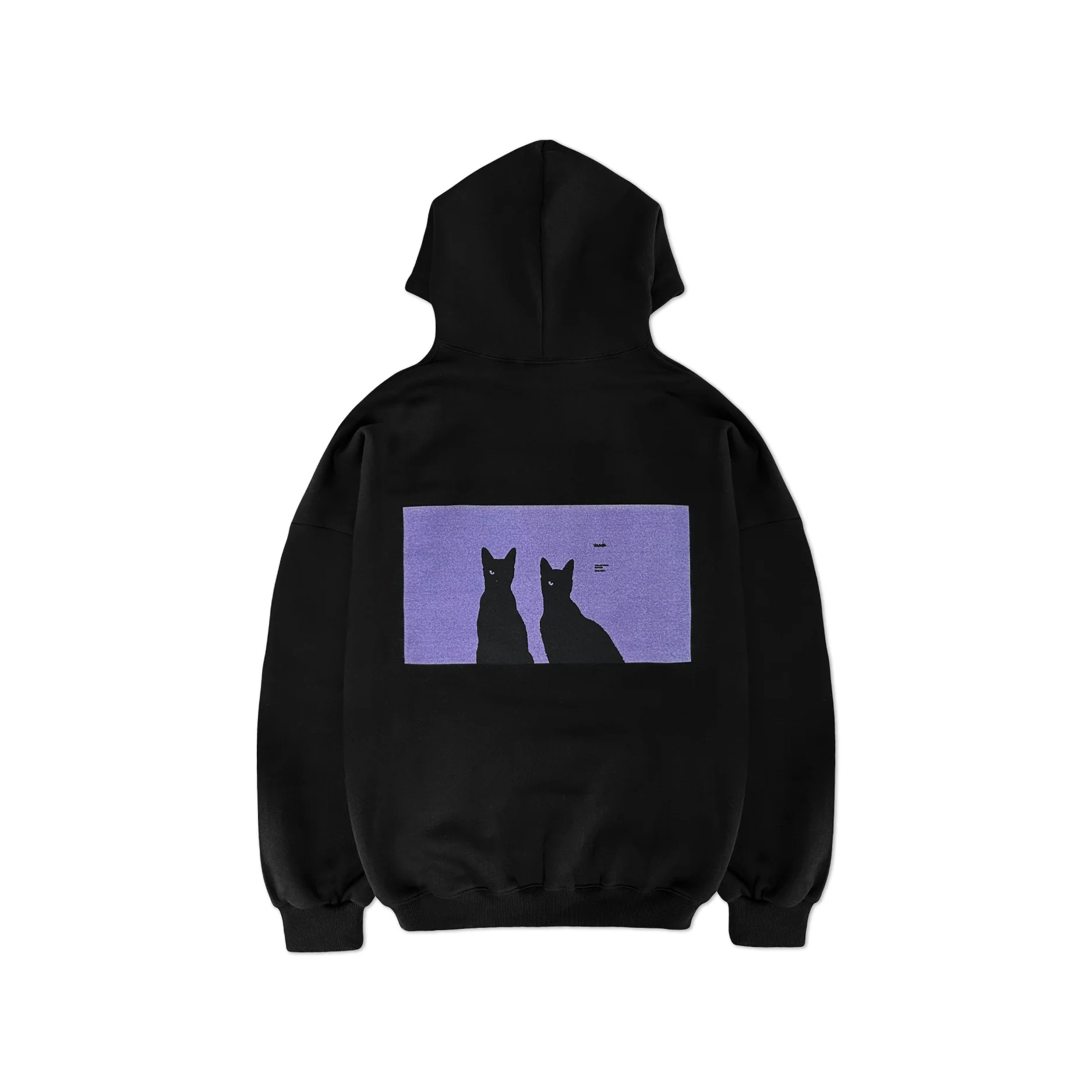 EPIK HIGH - 2024 EPIK HIGH CONCERT OFFICIAL MD BLACK CAT NERO HOODY