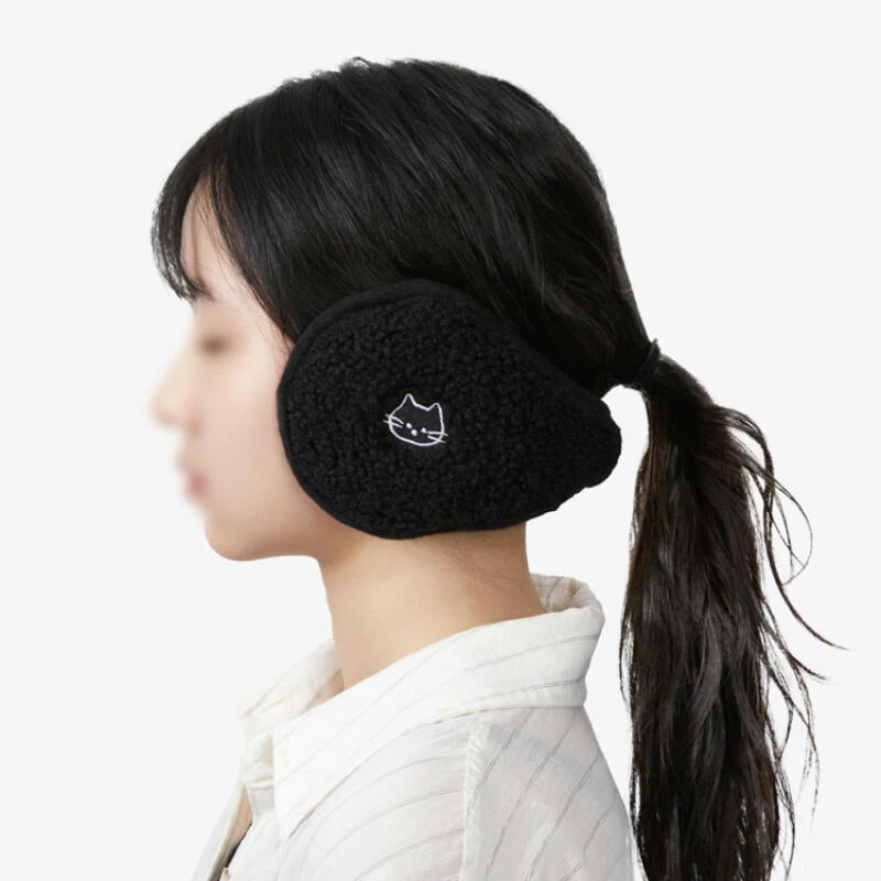 FLLEECE SPORTS EAR WARMERS BLACK