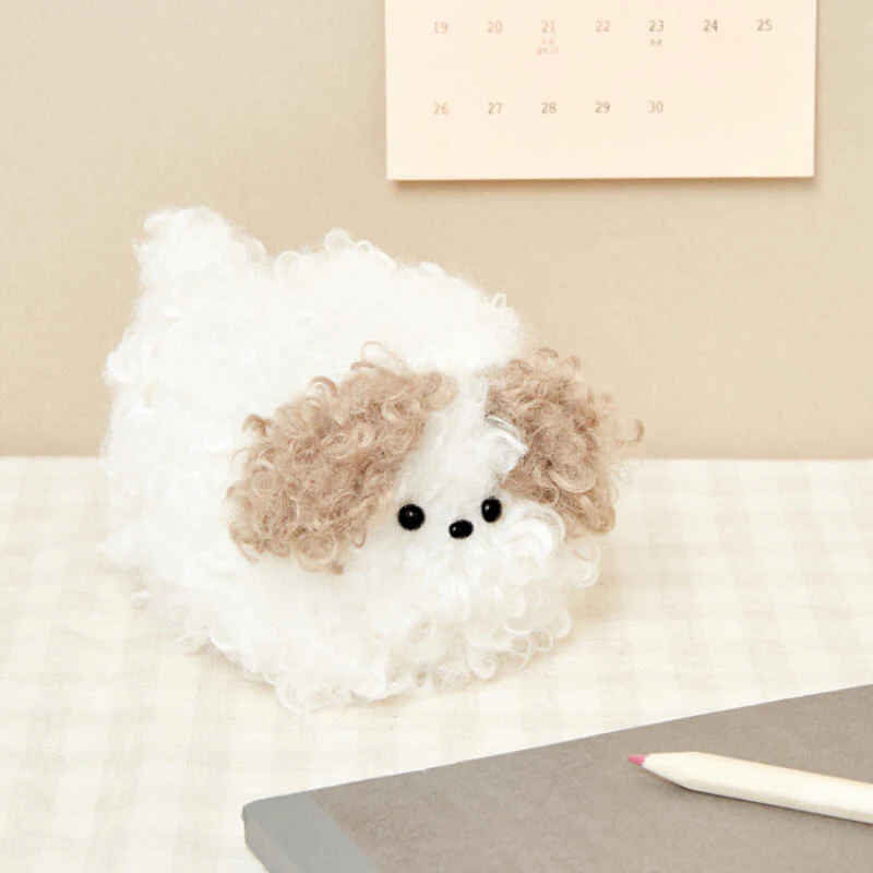 FLUFFY MINI POUCH(BEIGE)
