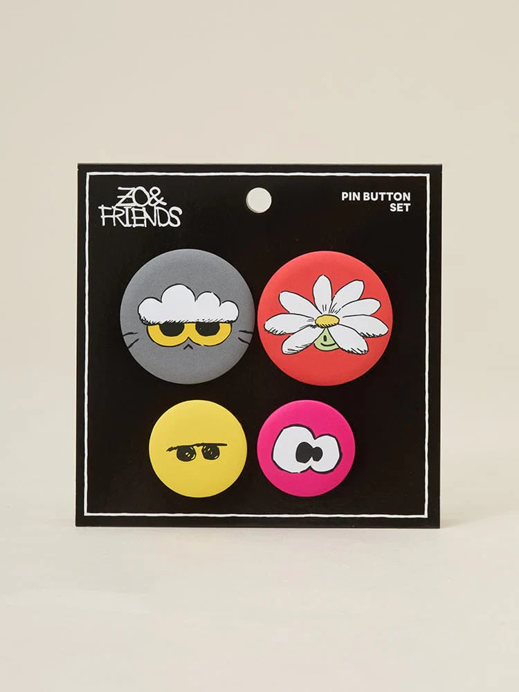 G-DRAGON - ZO&FRIENDS LUCKY SHOP OFFICIAL MD ZOA PIN BADGE SET