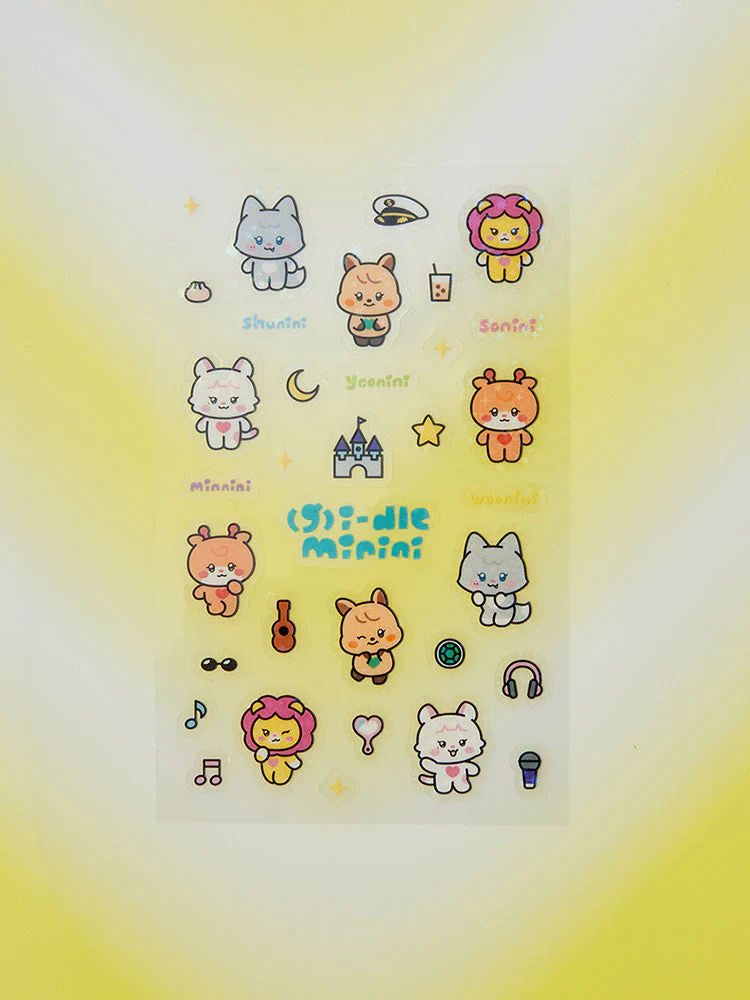 (G)I-DLE - KLAXON OFFICIAL MD MININI CLEAR STICKER VER 1