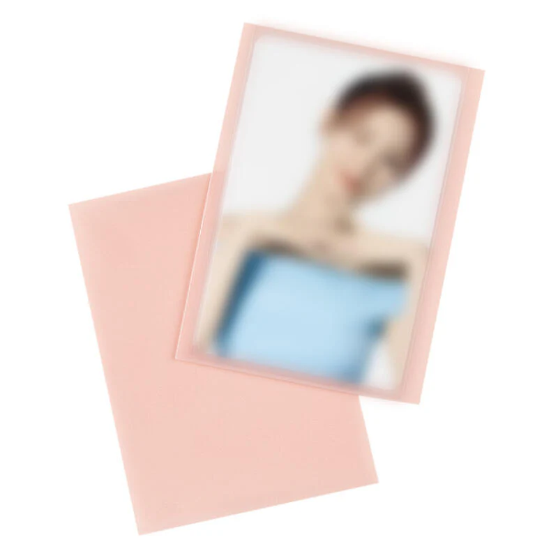 GLITTER PHOTOCARD SLEEVE PINK