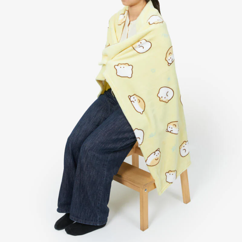 HAMSTER MEDIUM LAP BLANKET YELLOW
