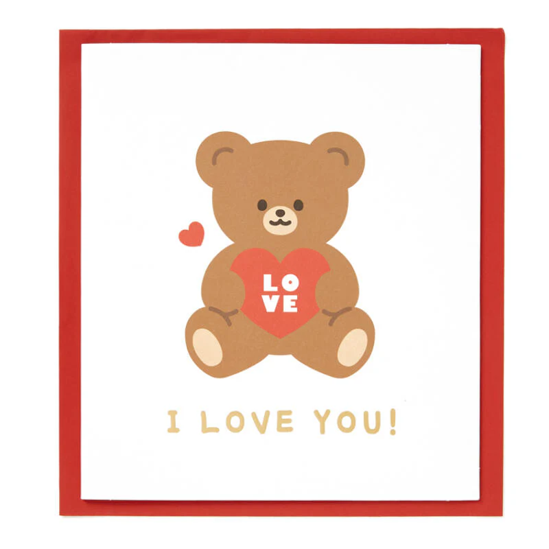 HEART BEAR BIG CARD