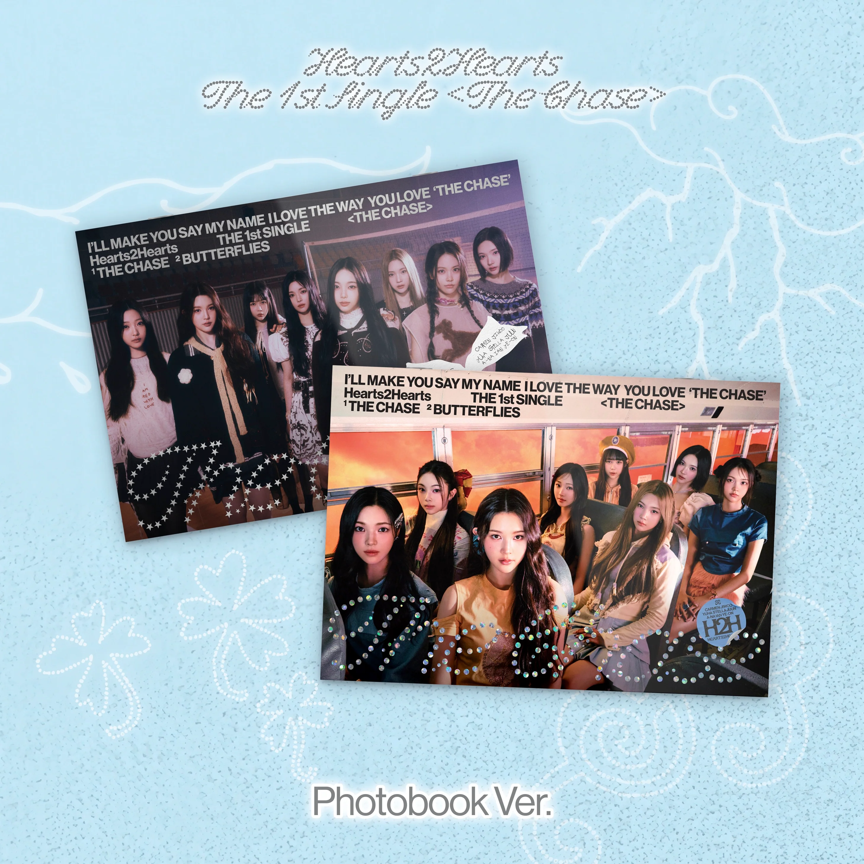 HEARTS2HEARTS - THE CHASE 1ST SINGLE ALBUM PHOTOBOOK VER RANDOM