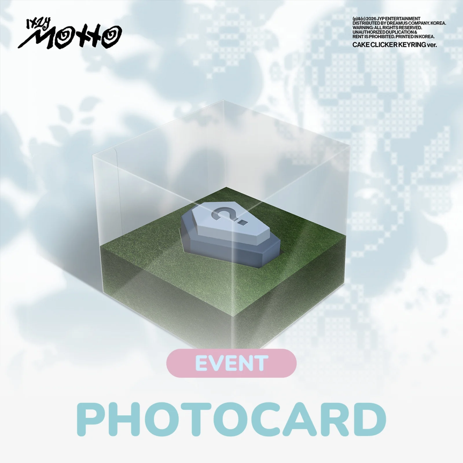 ITZY - MOTTO MINI ALBUM WITHMUU GIFT CAKE CLICKER KEYRING VER