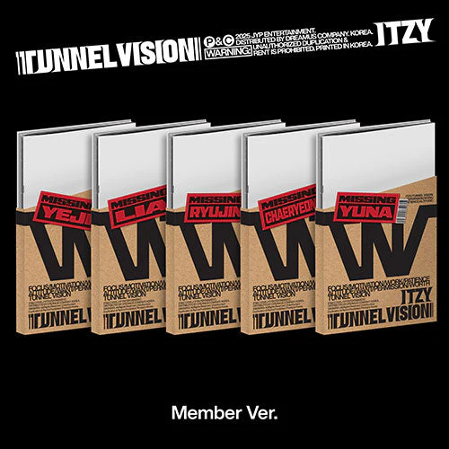 ITZY - TUNNEL VISION MINI ALBUM MEMBER VER SET