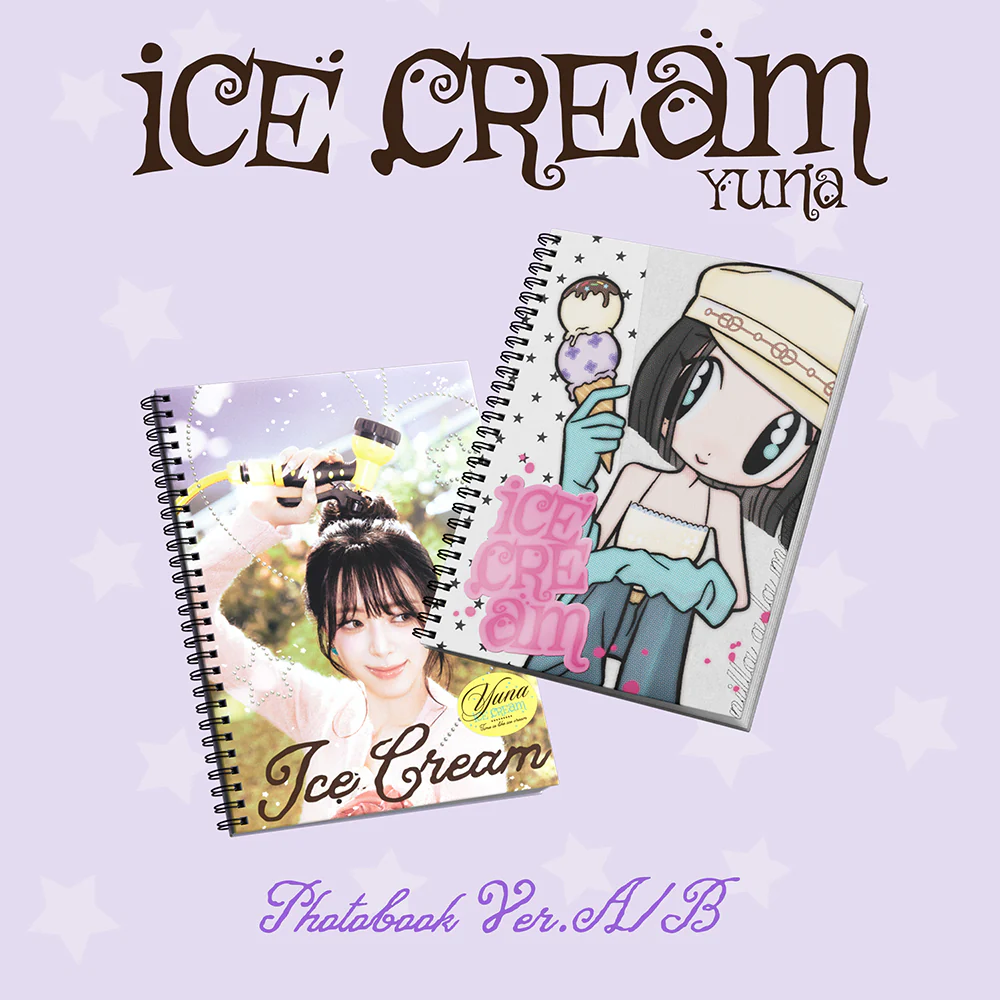 ITZY YUNA - ICE CREAM 1ST MINI ALBUM PHOTOBOOK VER SET