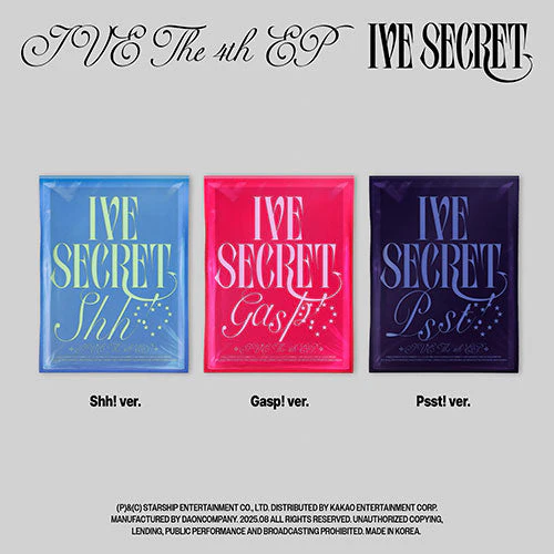 IVE - IVE SECRET 4TH EP ALBUM STANDARD SET