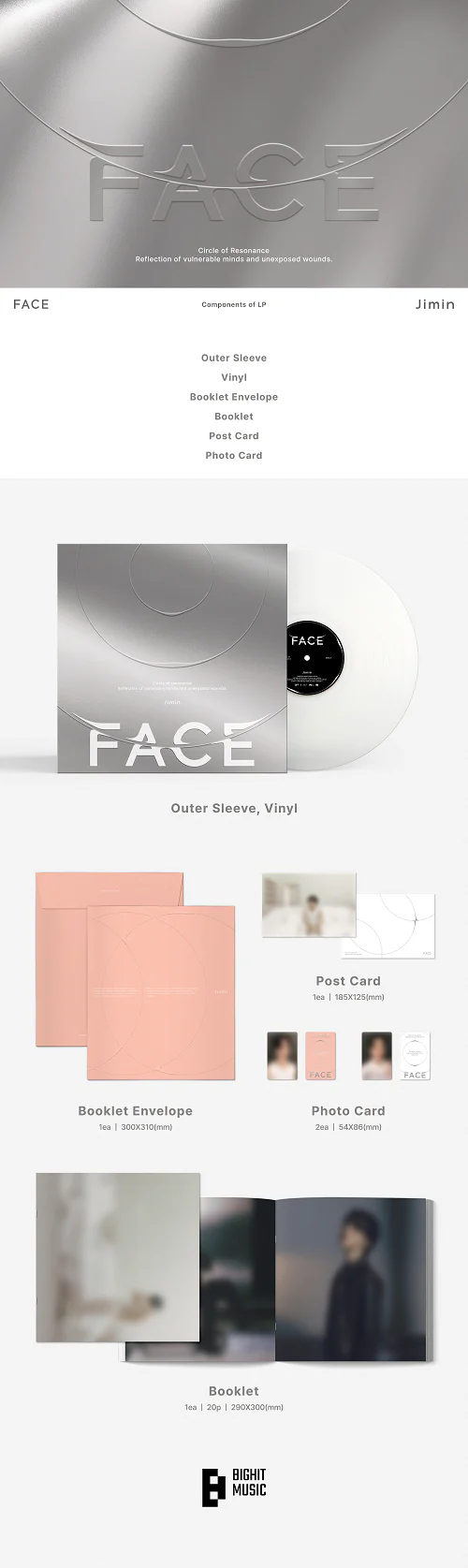 JIMIN - FACE 1ST SOLO ALBUM LP - Image 2