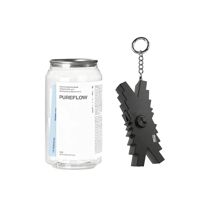 LE SSERAFIM - PUREFLOW 2ND ALBUM WEVERSE SHOP GIFT MINI CAMERA BLACK VER