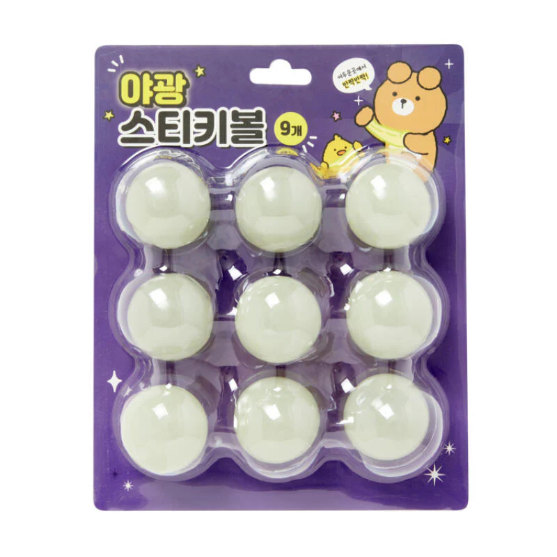 LUMINOUS STICKY BALL (9EA)