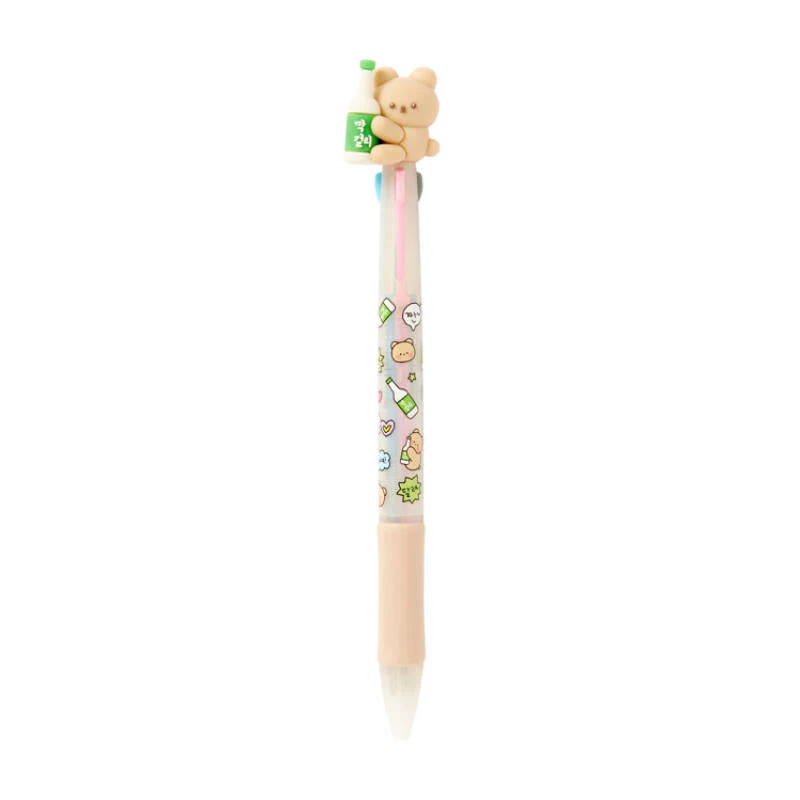 MAKGEOLLI LOVER BEAR 3-COLOR MULTI PEN