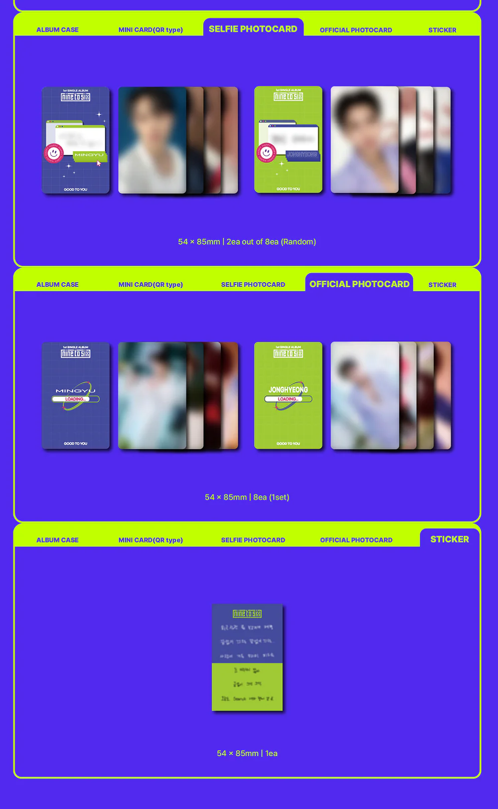 NINE TO SIX - GOOD TO YOU 1ST SINGLE ALBUM PLATFORM ALBUM VER. - Image 3