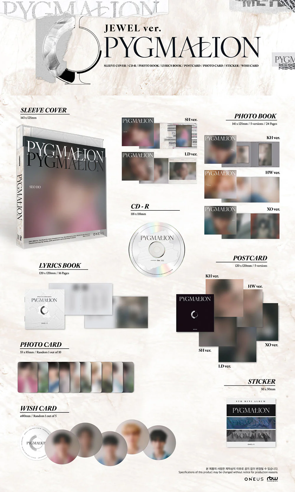 ONEUS - PYGMALION MINI 9TH ALBUM JEWEL VER. - Image 2