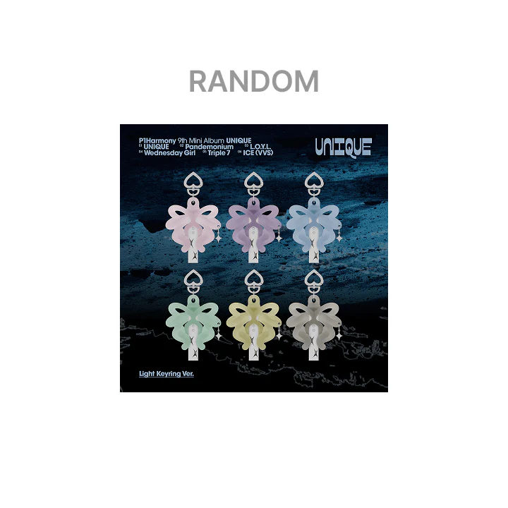 P1HARMONY - UNIQUE! 9TH MINI ALBUM LIGHT KEYRING VER RANDOM