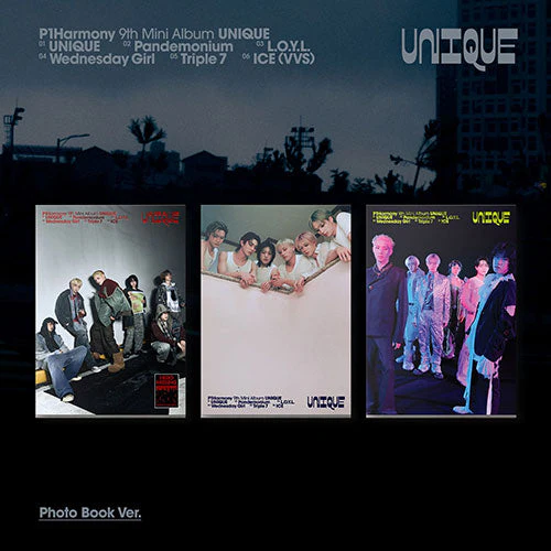 P1HARMONY - UNIQUE! 9TH MINI ALBUM PHOTOBOOK VER SET