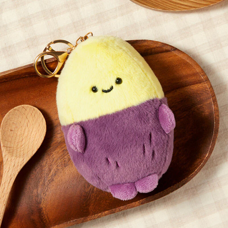 PURPLE SWEET POTATO PLUSH KEYRING