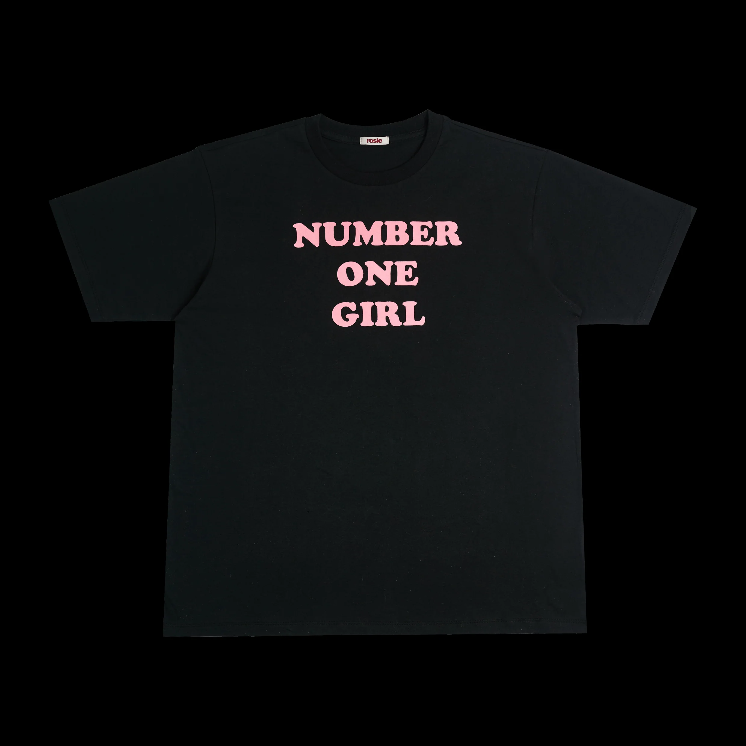 ROSE - ROSIE APT OFFICIAL MD NUMBER ONE GIRL BLACK T-SHIRT