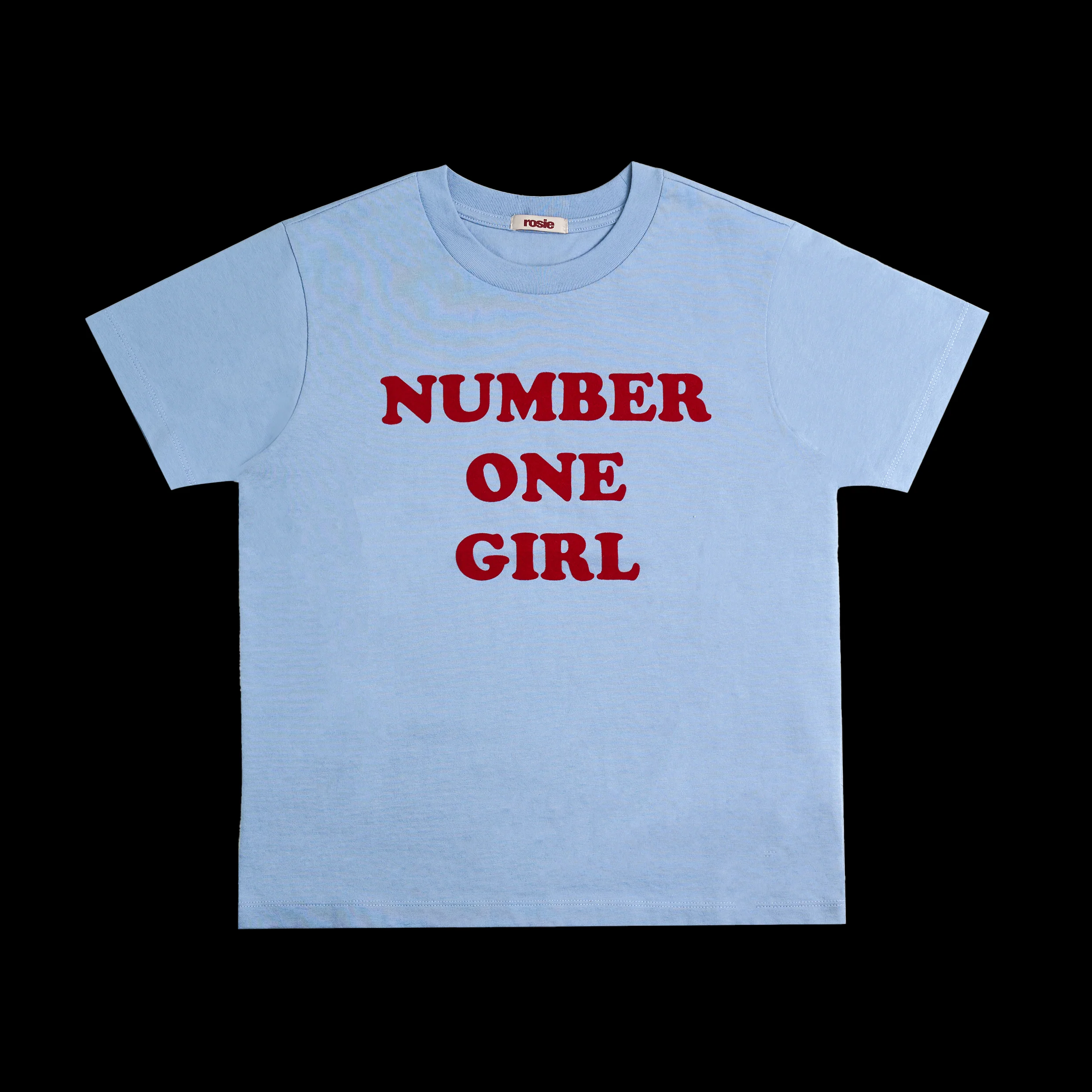 ROSE - ROSIE APT OFFICIAL MD NUMBER ONE GIRL BLUE T-SHIRT