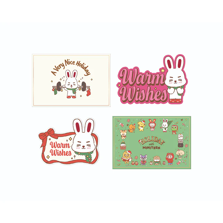 SEVENTEEN - HOLIDAY WITH MINITEEN OFFICIAL MD POST CARD SET