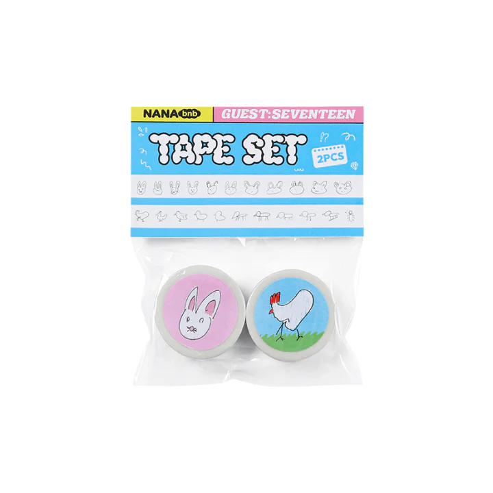 SEVENTEEN - NANA BNB WITH SEVENTEEN OFFICIAL MD TAPE SET (2 PCS)