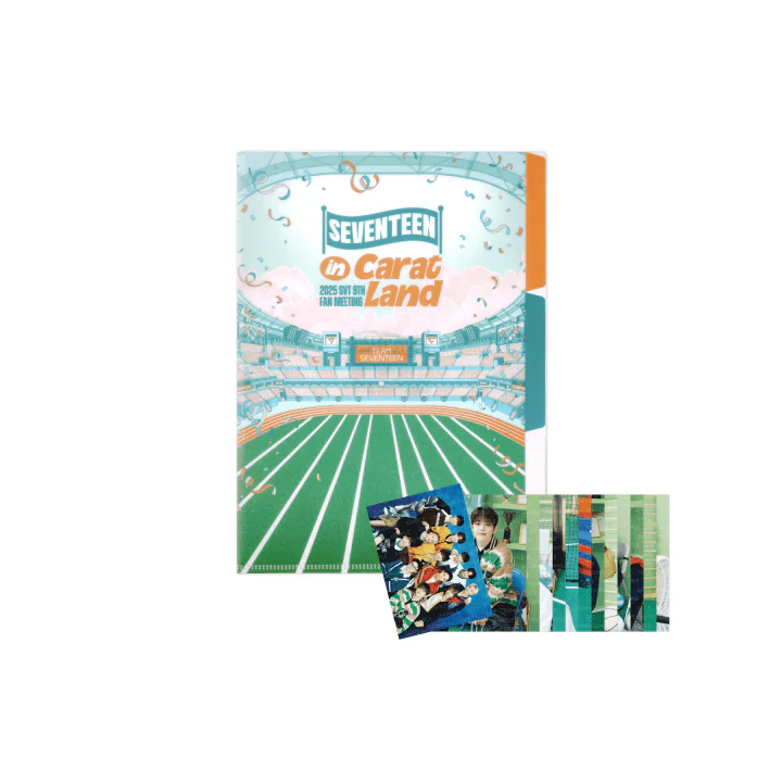 SEVENTEEN - SEVENTEEN IN CARATLAND 2025 9TH FAN MEETING OFFICIAL MD FILE HOLDER & POSTER SET