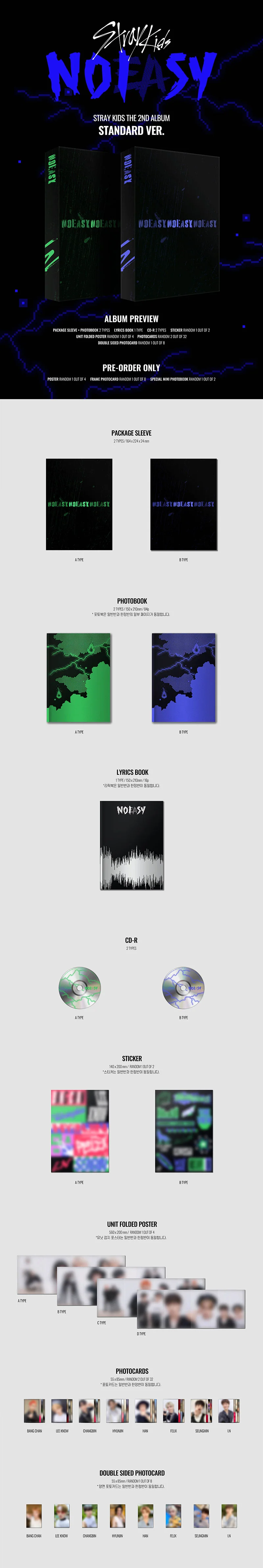 STRAY KIDS - 2ND ALBUM NOEASY STANDARD VER. - Image 2