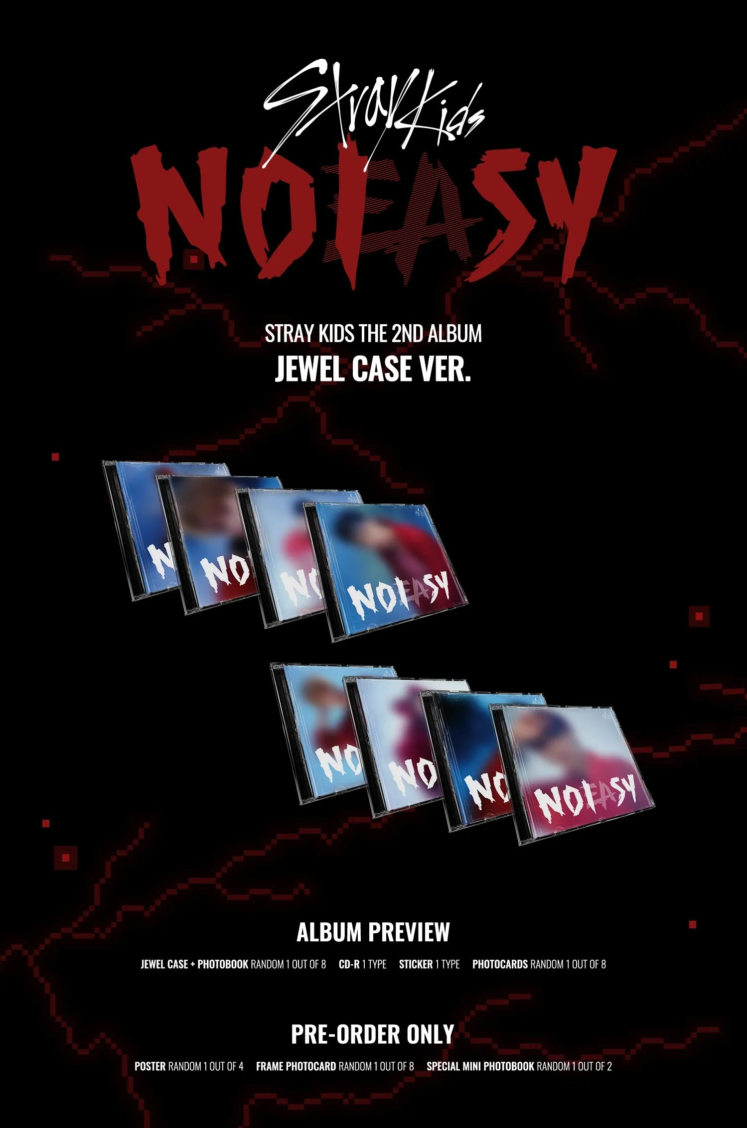 STRAY KIDS - 2ND FULL ALBUM NOEASY JEWEL CASE VER. - Image 2