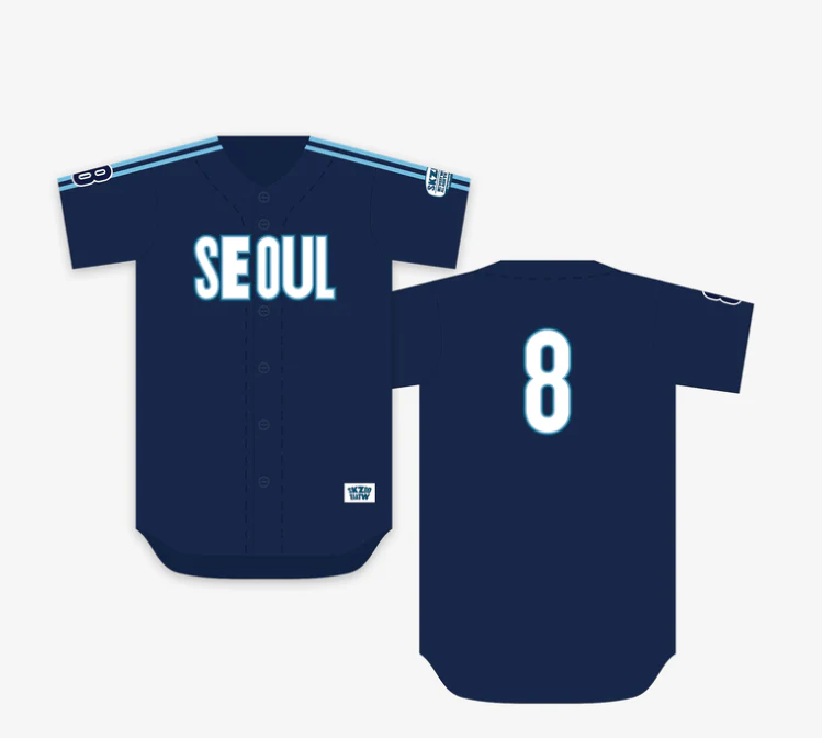 STRAY KIDS - SKZOO EVERYWHERE ALL AROUND IN SEOUL OFFICIAL MD BASEBALL JERESEY SEOUL VER