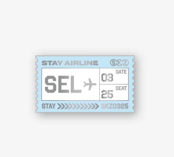 STRAY KIDS - SKZOO EVERYWHERE ALL AROUND IN SEOUL OFFICIAL MD METAL BADGE SEOUL VER