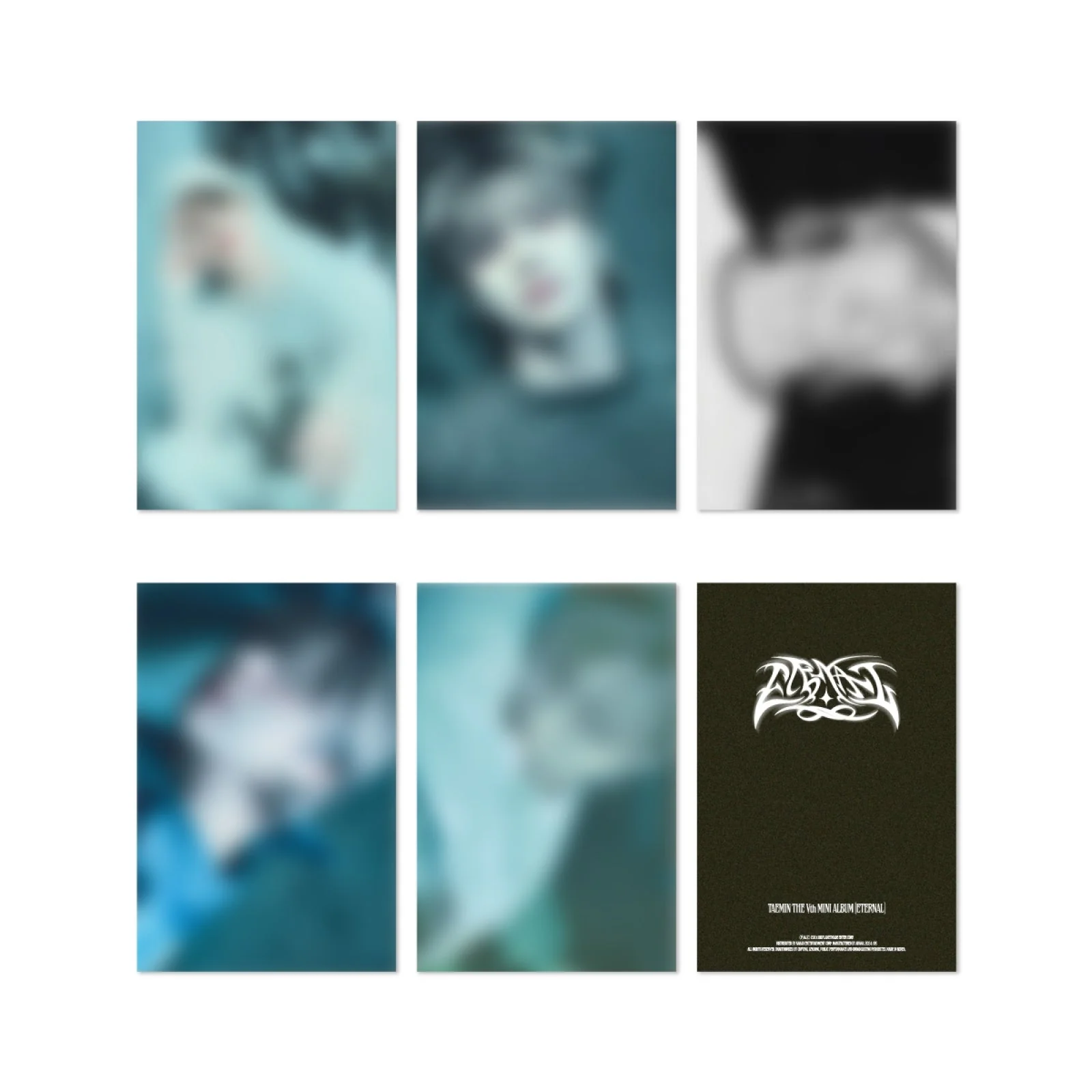 TAEMIN - ETERNAL THE 5TH MINI ALBUM EXHIBITION OFFICIAL MD POSTCARD SET
