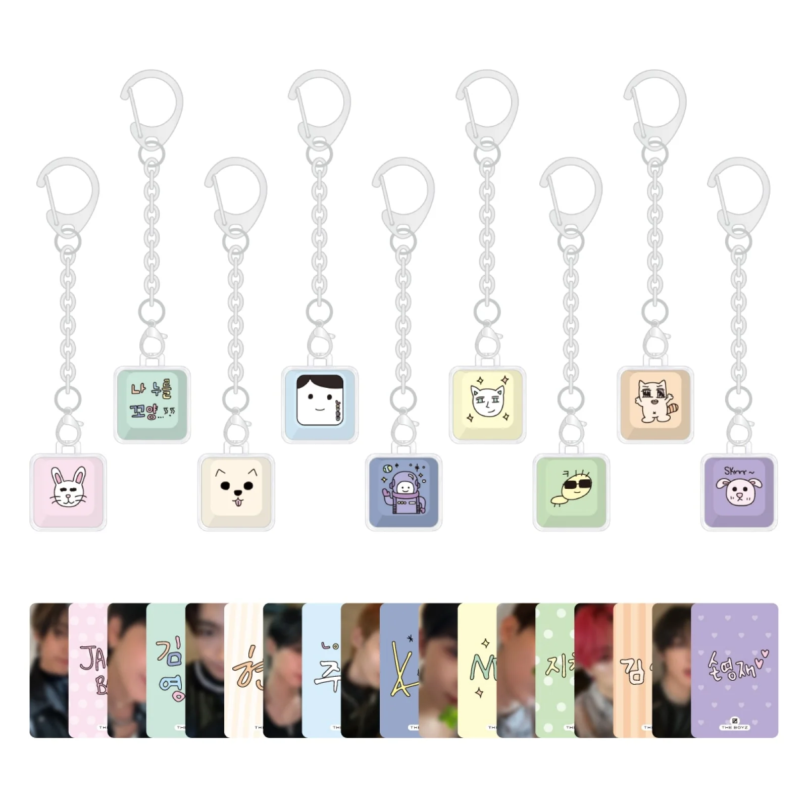 THE BOYZ - THE BLAZE THE BOYZ WORLD TOUR IN SEOUL OFFICIAL MD KEYCAP KEYRING