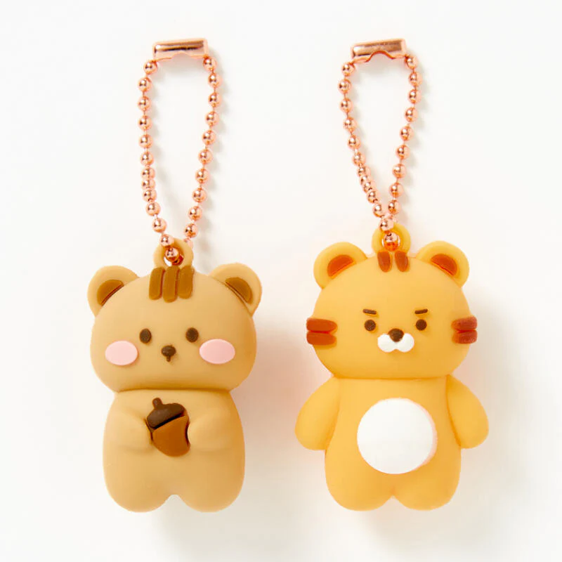 TIGER SQUARREL KEYRING SET