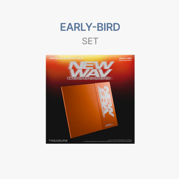 TREASURE - NEW WAV 4TH MINI ALBUM WEVERSE SHOP EARLY BIRD GIFT RAW VER SET