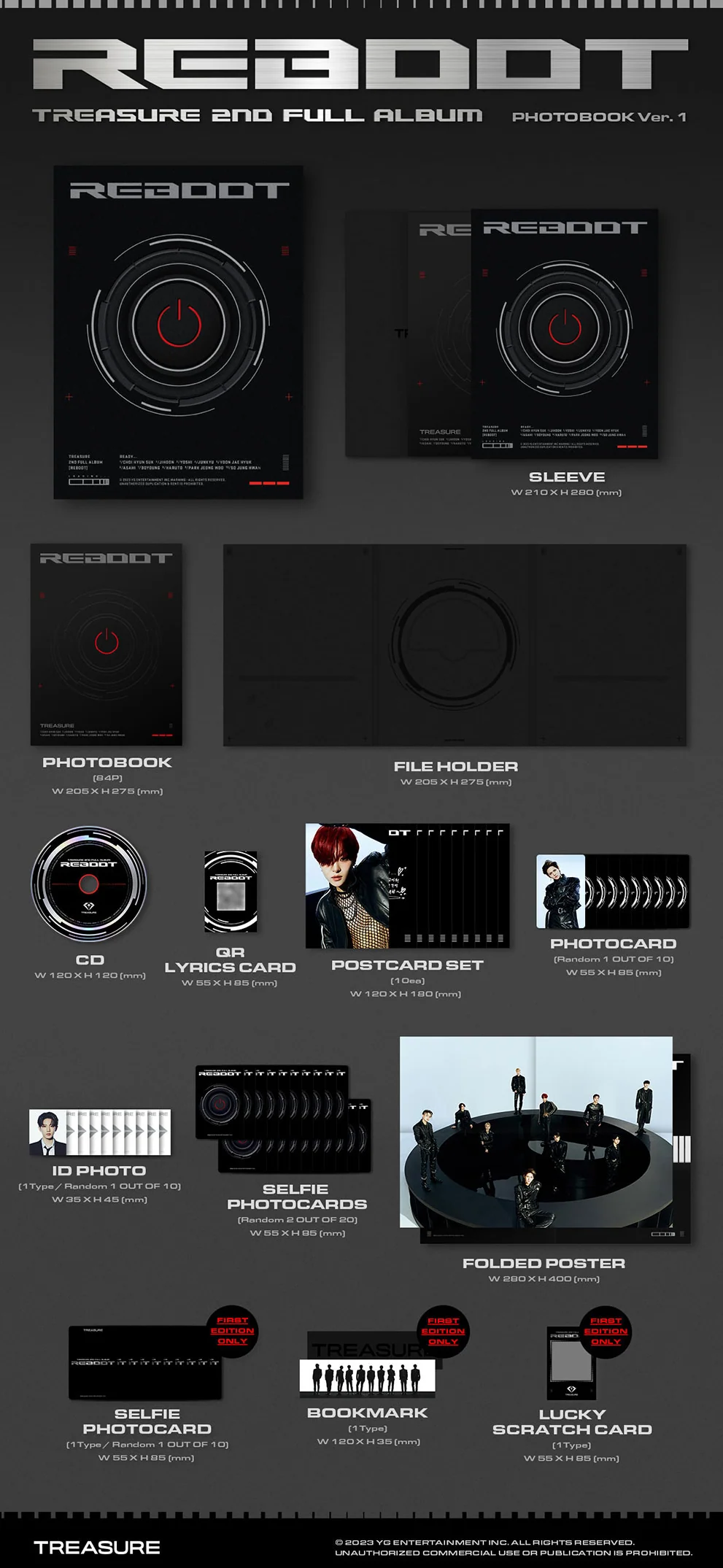 TREASURE - REBOOT 2ND FULL ALBUM PHOTOBOOK VER. - Image 2