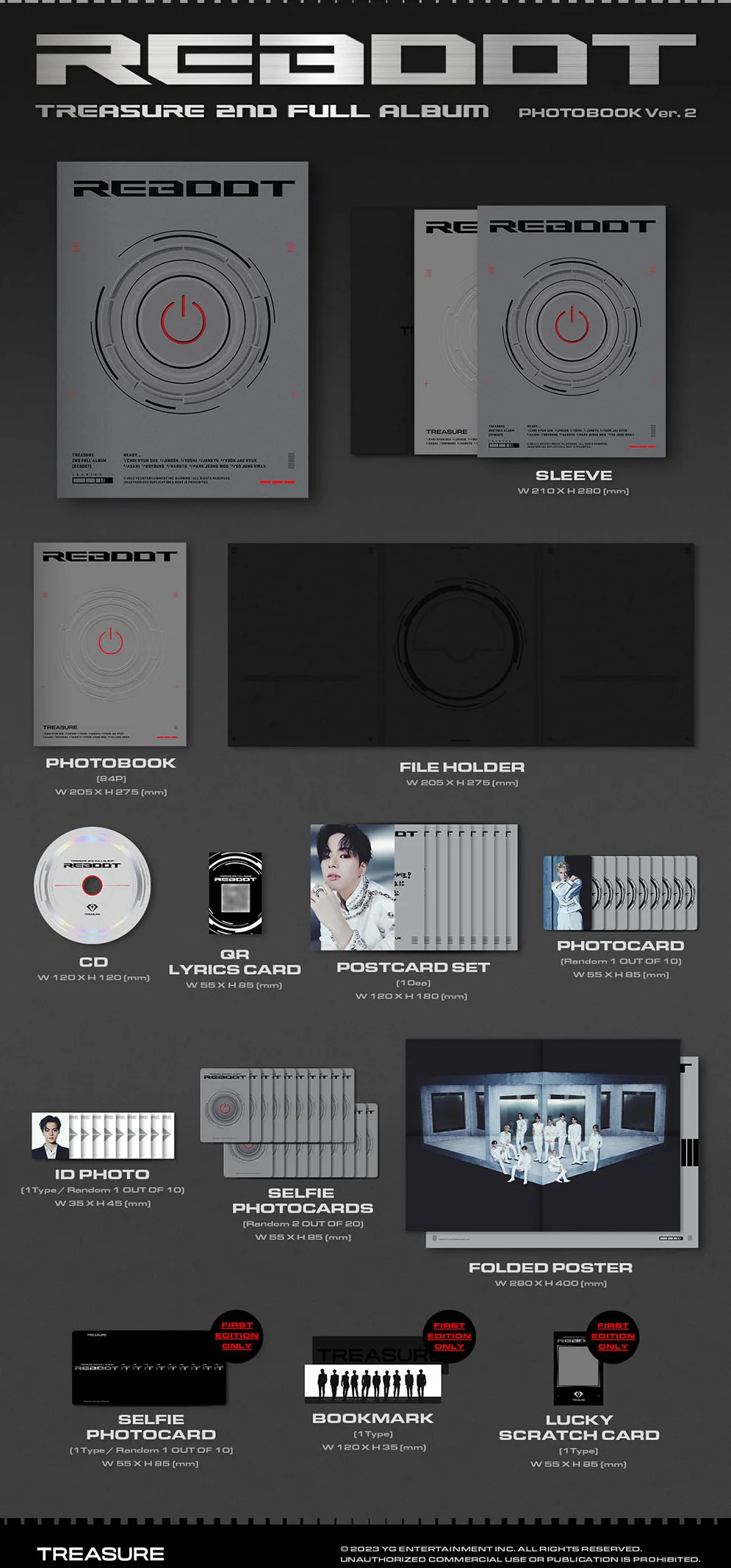 TREASURE - REBOOT 2ND FULL ALBUM PHOTOBOOK VER. - Image 3
