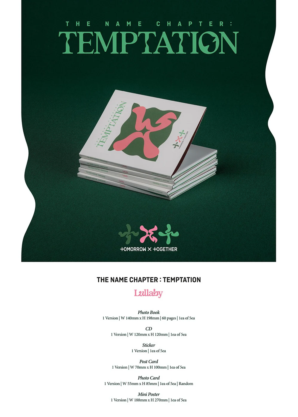 TXT - THE NAME CHAPTER TEMPTATION LULLABY VER. 5TH MINI ALBUM - Image 2