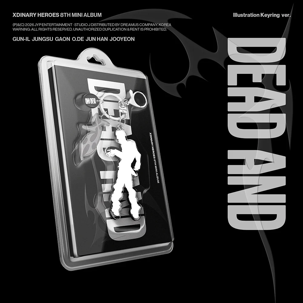 XDINARY HEROES - DEAD AND 8TH MINI ALBUM MUSICPLANT GIFT ILLUSTRATION KEYRING VER RANDOM