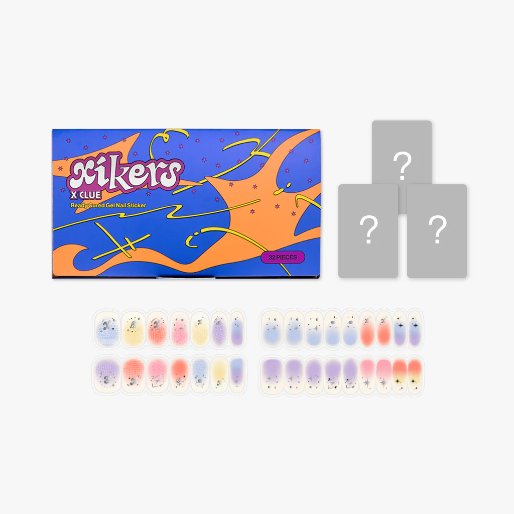 xikers - READY CURED GEL NAIL STICKER : X CLUE